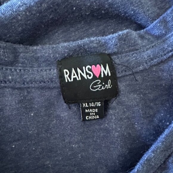 Ransom Girl Blue with White Heart and Red Stripes  8525 - Picture 7 of 7